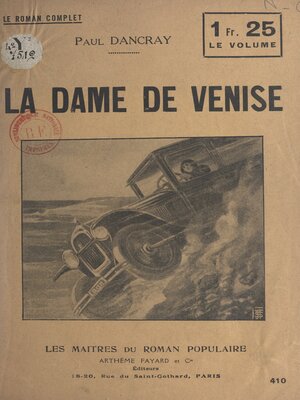 cover image of La dame de Venise